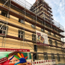 Fassadenarbeiten Rathaus Hersbruck, Sept. 2019